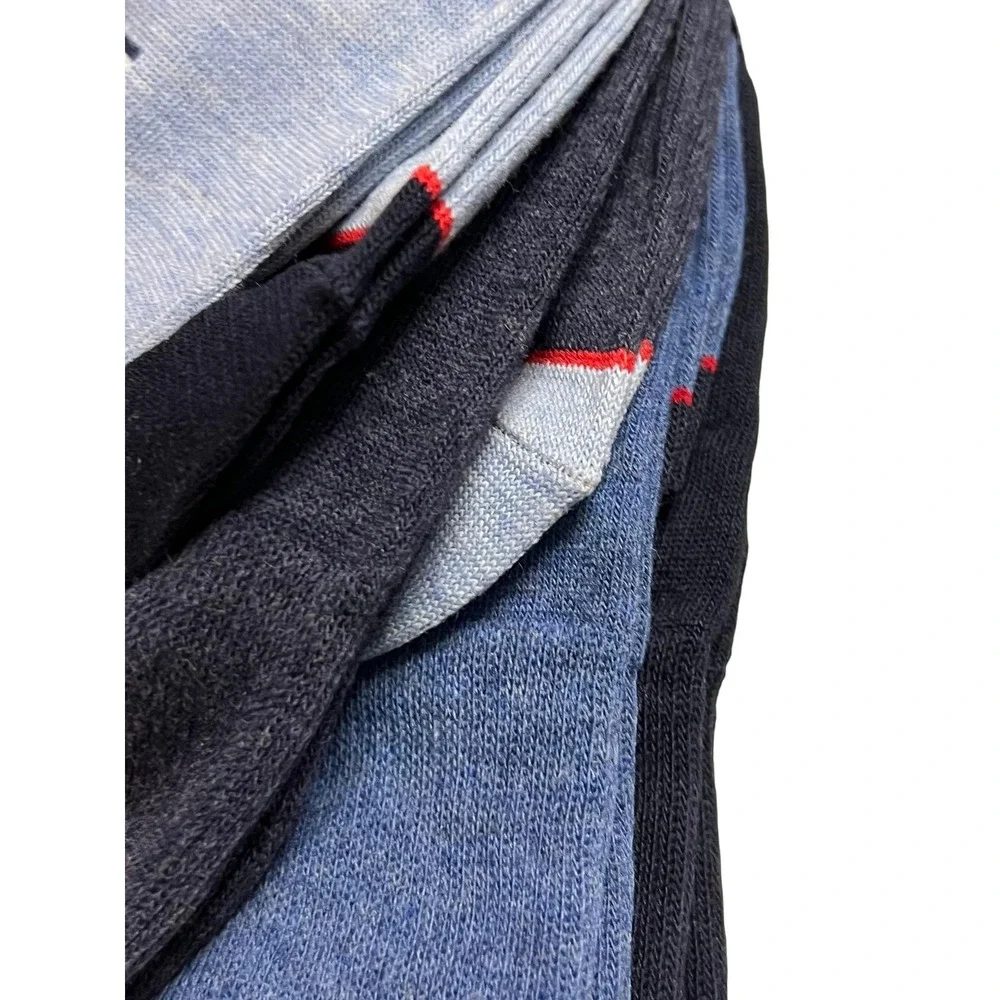 Tommy Hilfiger Socks Mens Shoe Size 7-12 Blue Black Crew Lot‎ 2 Packs 8 Pairs